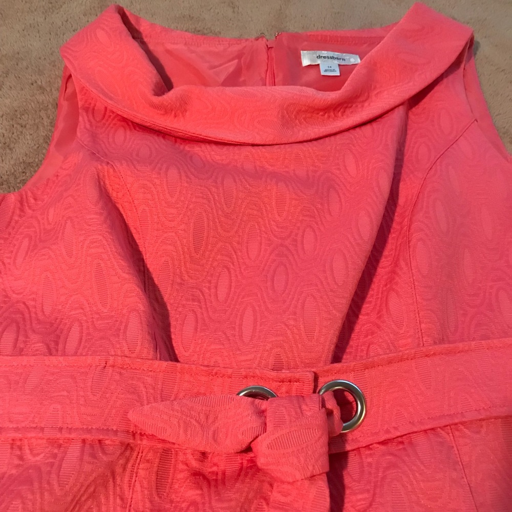 Dress Barn Coral Colored Dress...Beautiful!